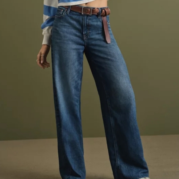 American Eagle Super High Rise Dreamy Drape Wide Leg - 16R - Picture 5 of 7